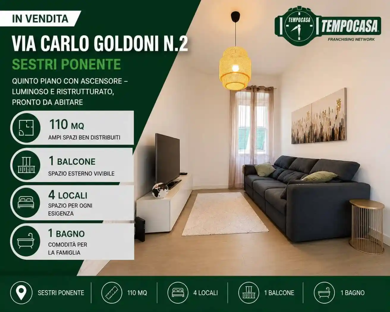 Appartamento in vendita a Genova