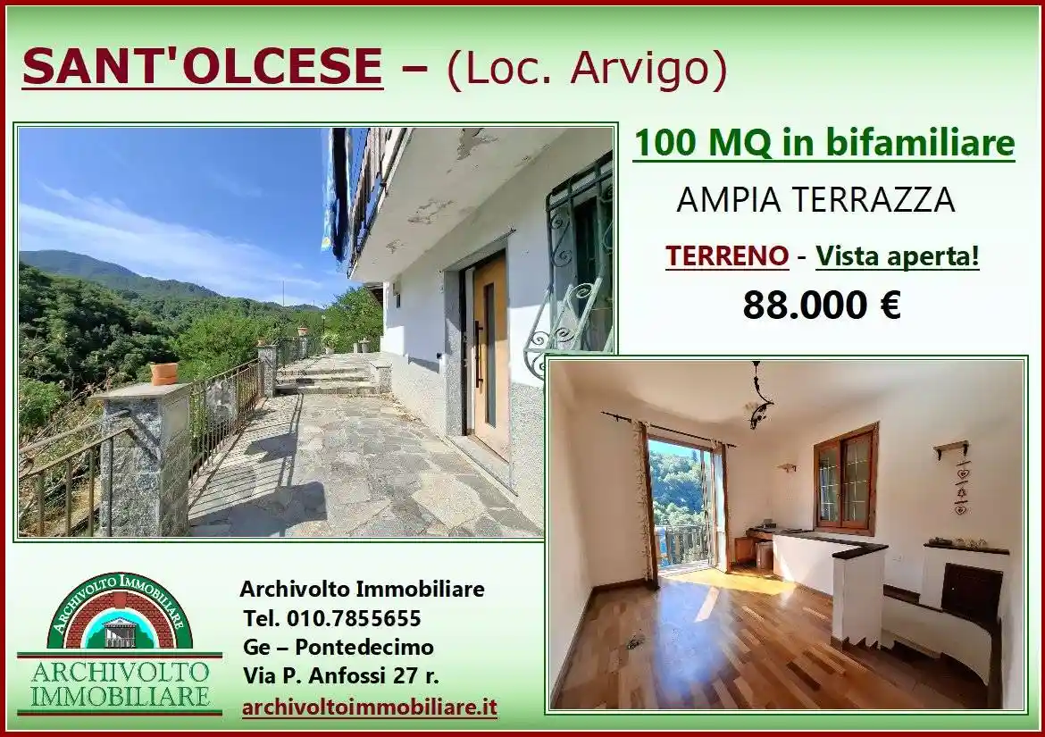 Appartamento in vendita a Sant'Olcese