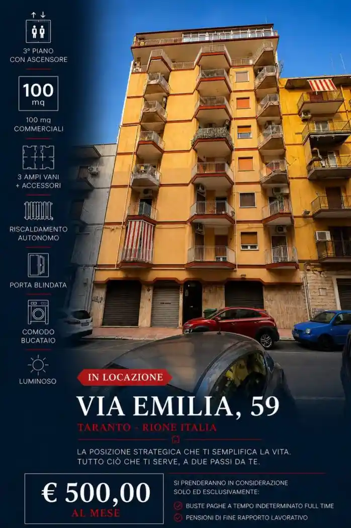 Appartamento in affitto a Taranto