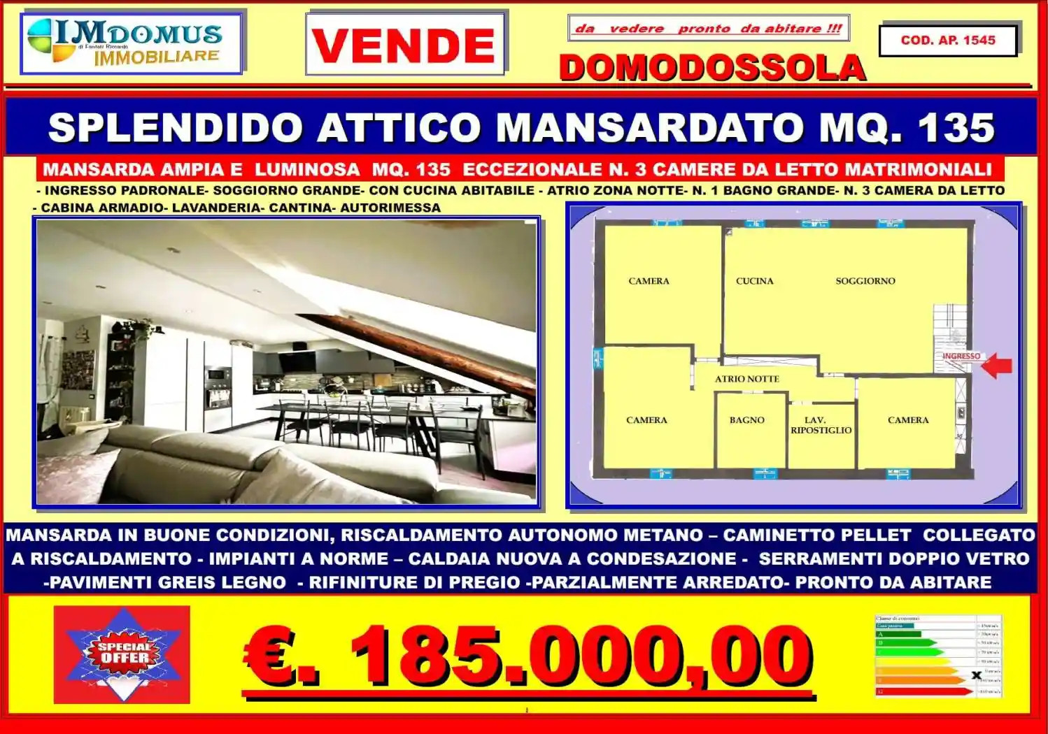 Attico - Mansarda in vendita a Domodossola