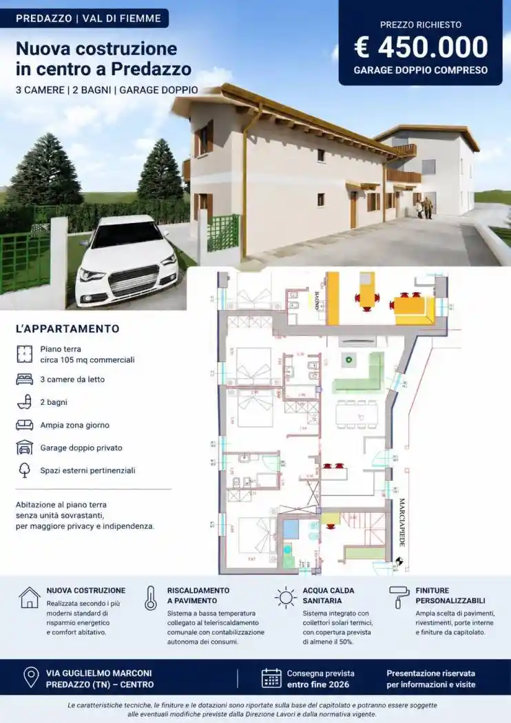 Appartamento in vendita a Predazzo