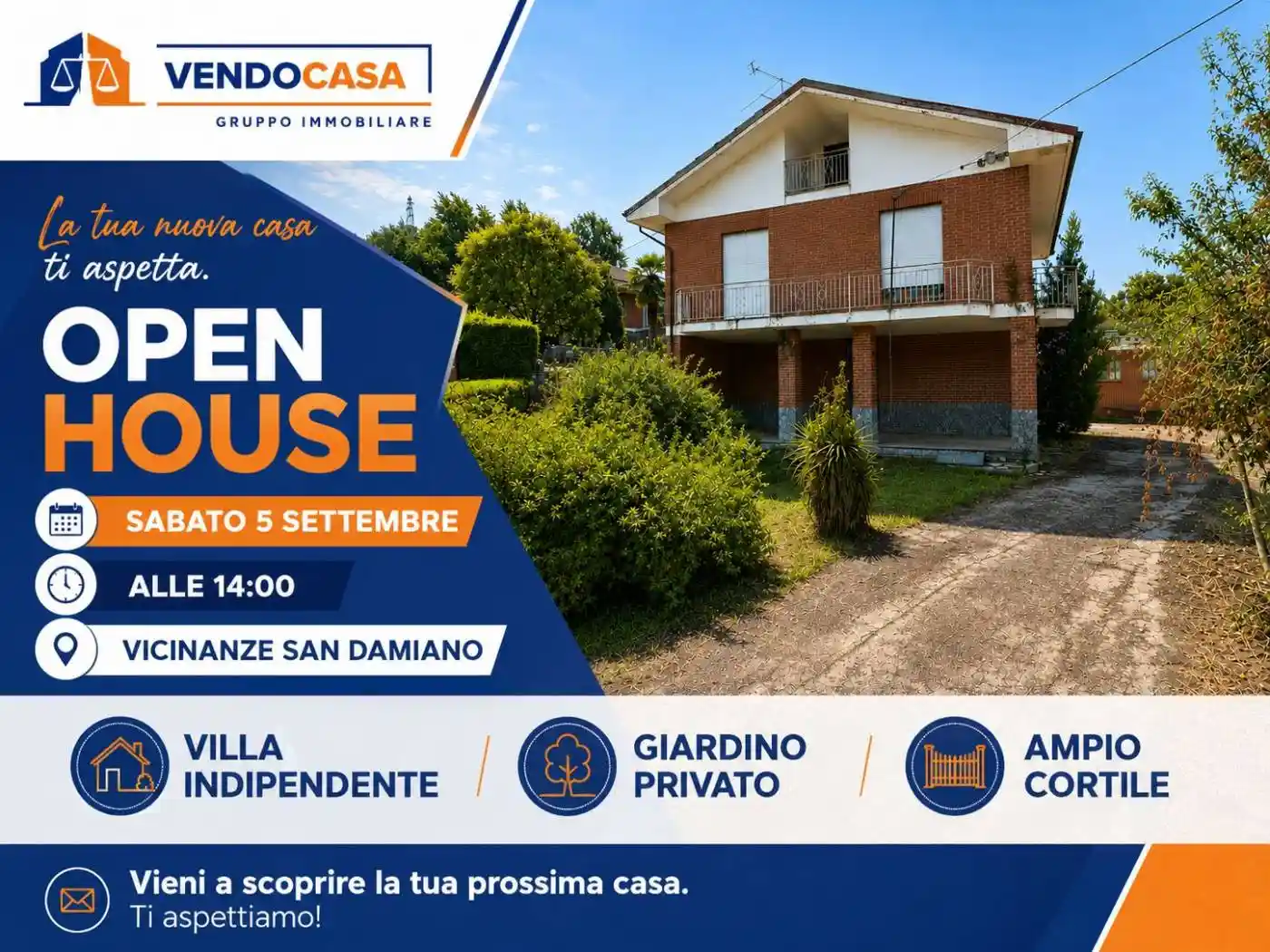 Villa in vendita a San Damiano d'Asti