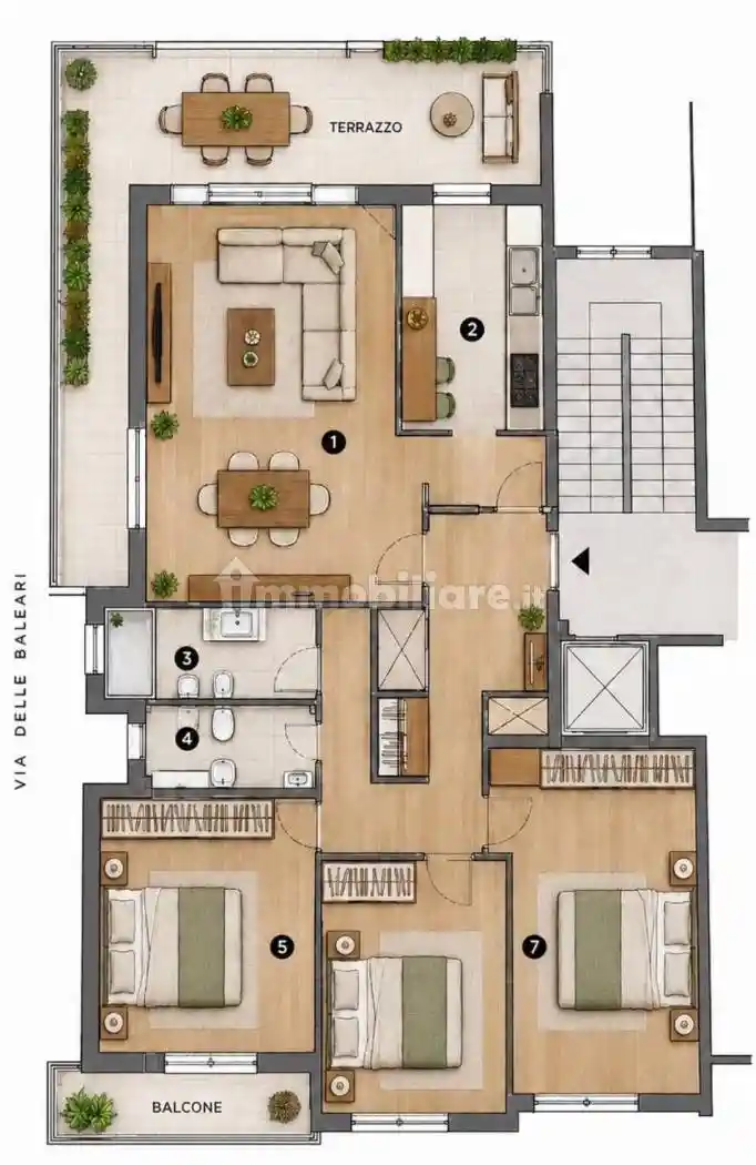 Appartamento in vendita a Roma