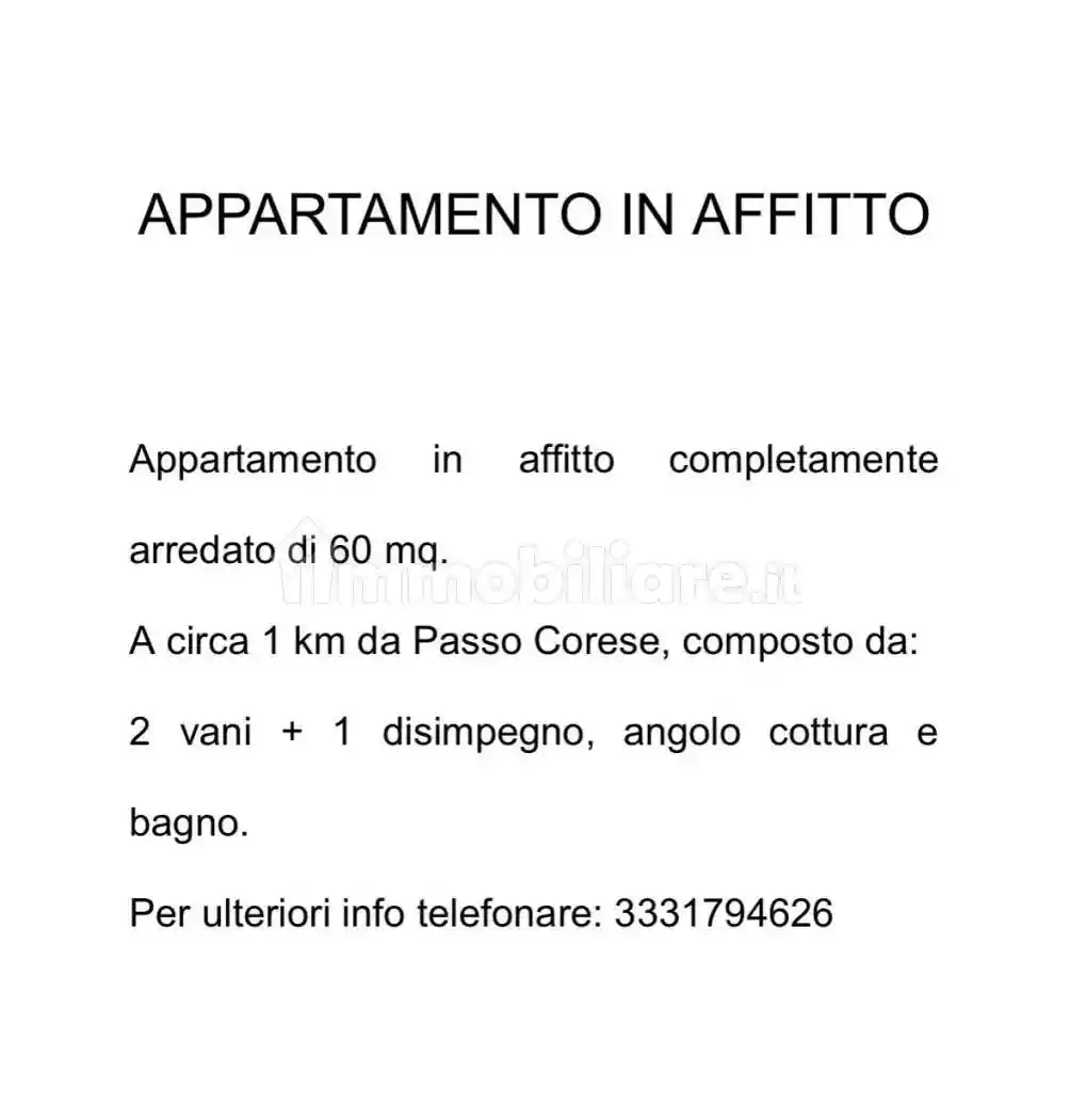 Appartamento in affitto a Fara in Sabina