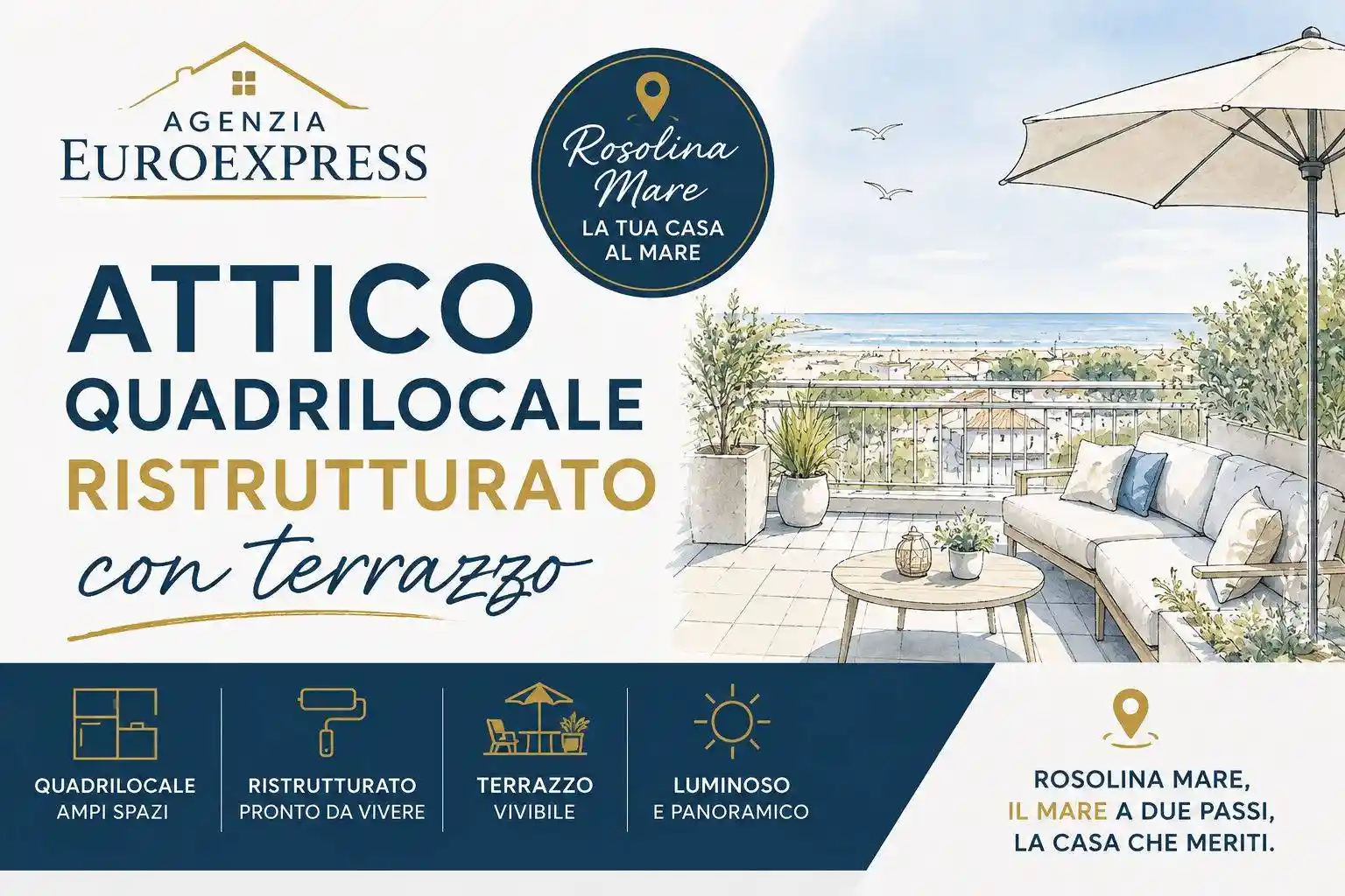 Attico - Mansarda in vendita a Rosolina