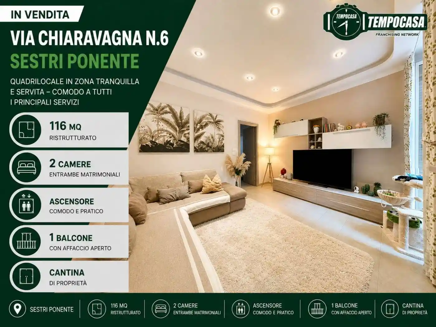 Appartamento in vendita a Genova