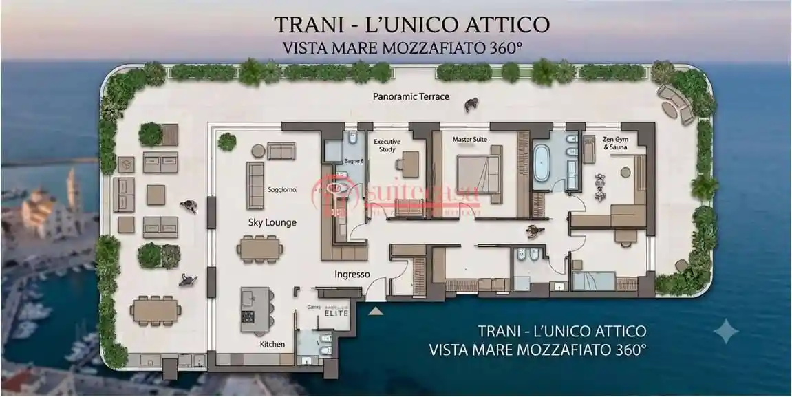 Attico - Mansarda in vendita a Trani
