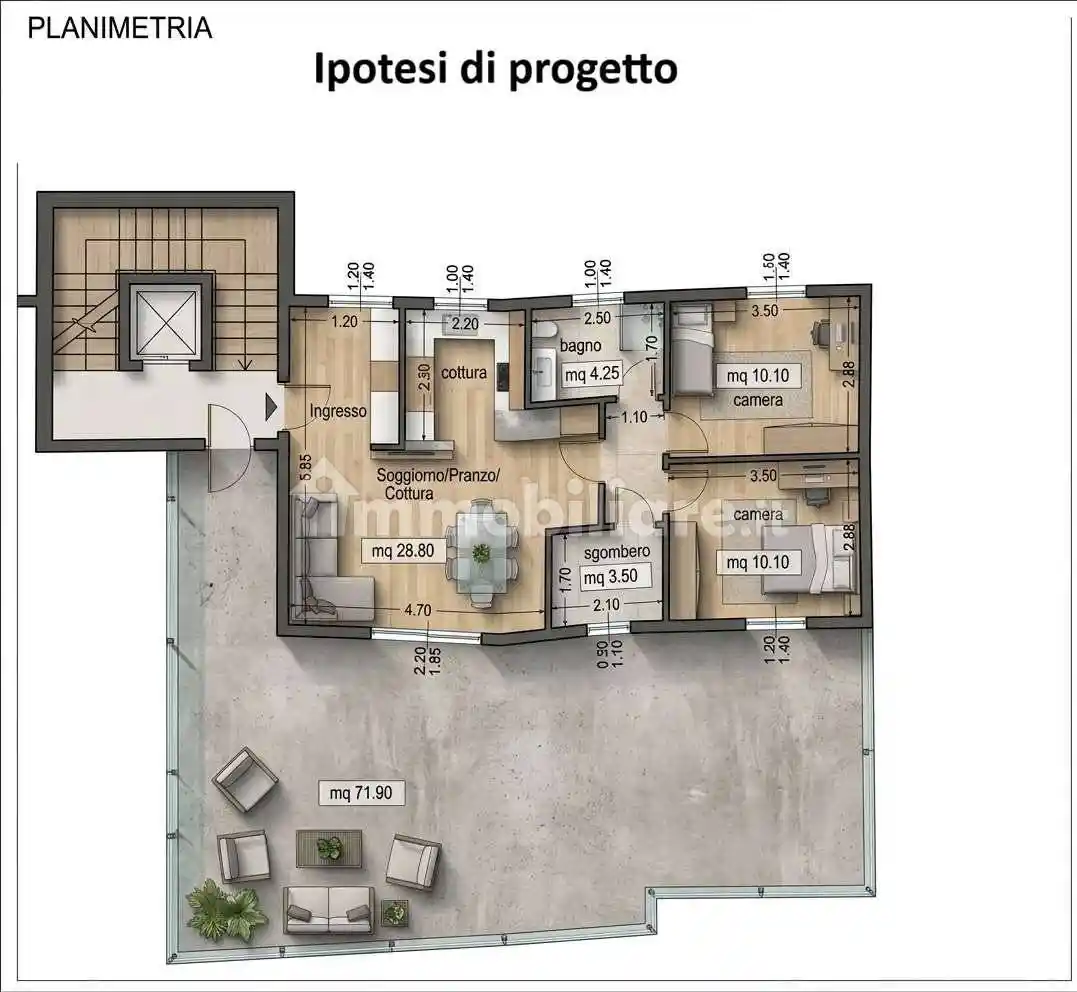 Attico - Mansarda in vendita a Sassari