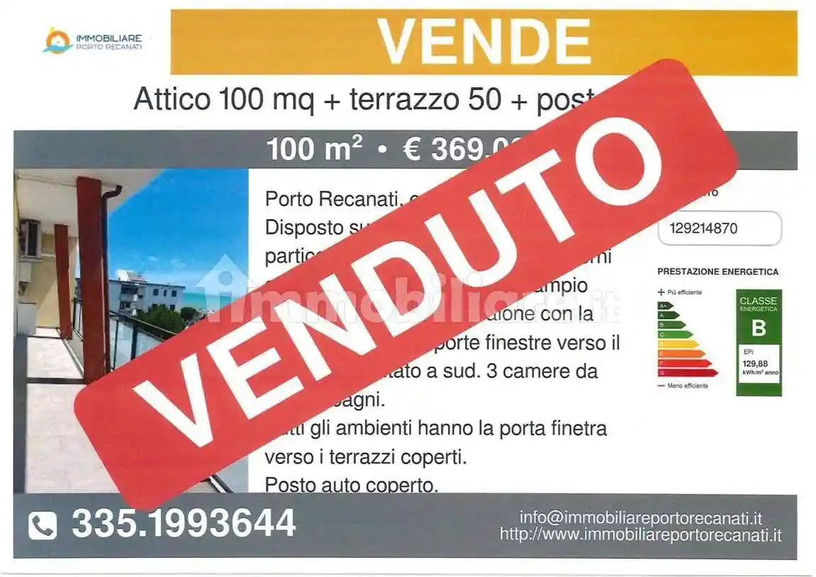 Attico - Mansarda in vendita a Porto Recanati