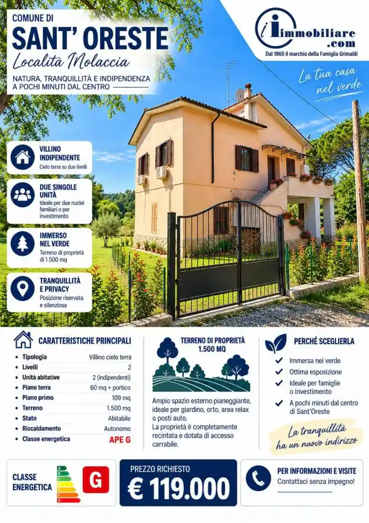 Casa indipendente in vendita a Sant'Oreste