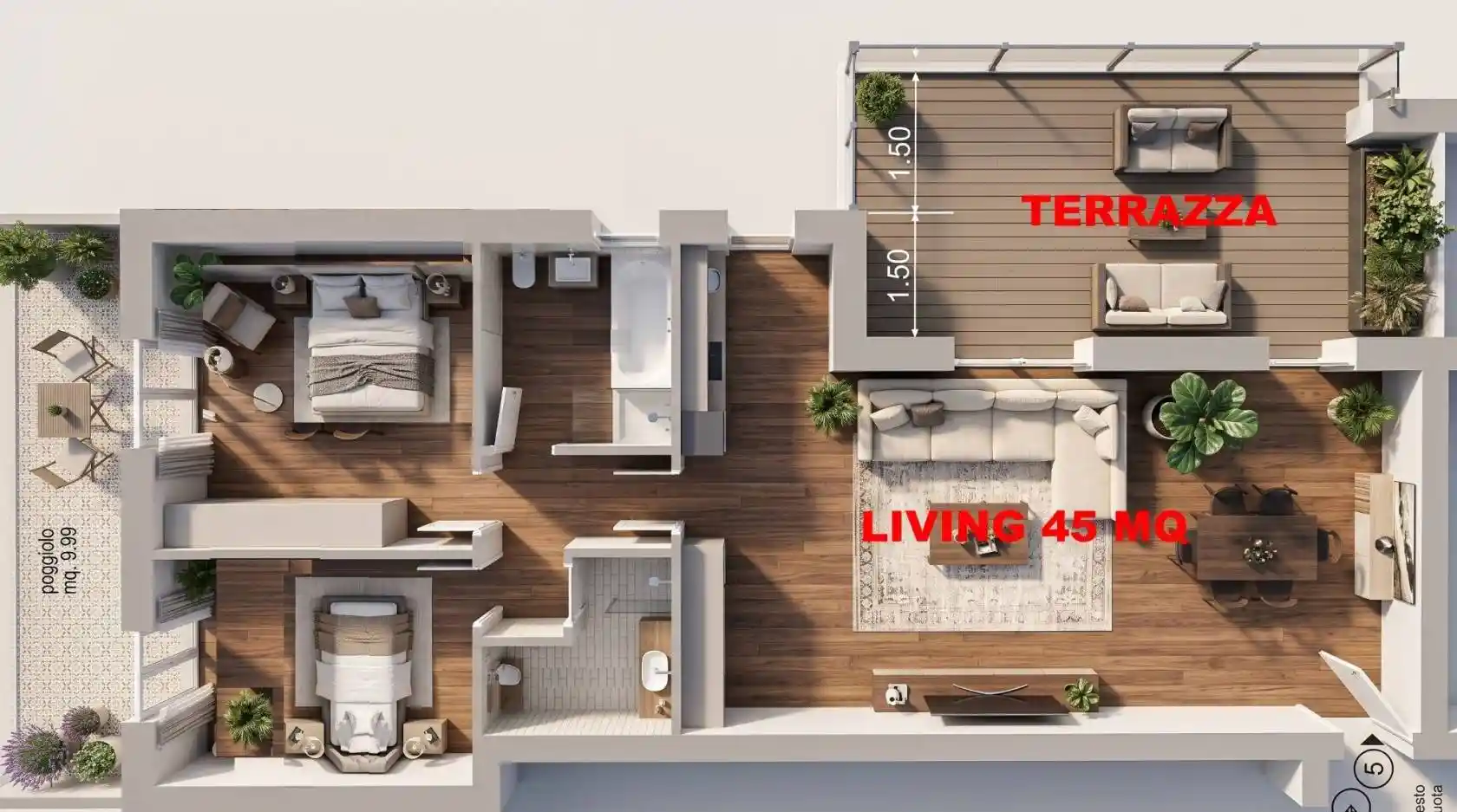Appartamento in vendita a Maserà di Padova