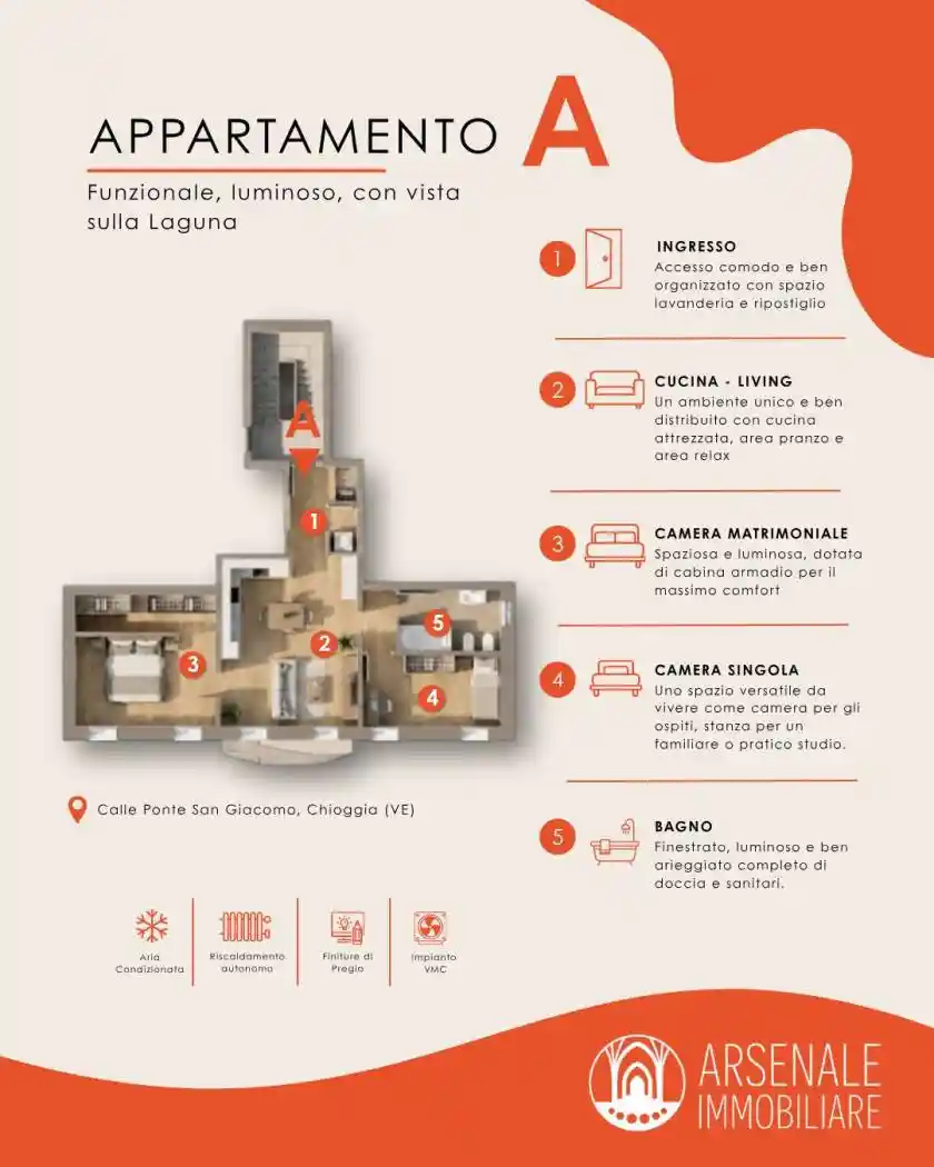 Appartamento in vendita a Chioggia