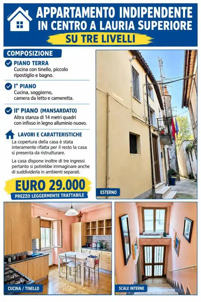 Appartamento in vendita a Lauria