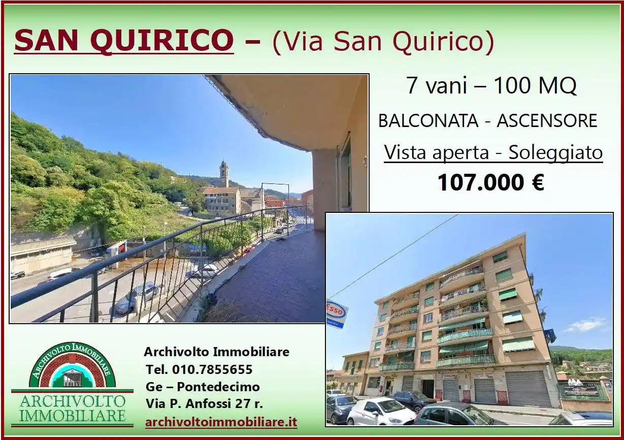Appartamento in vendita a Genova