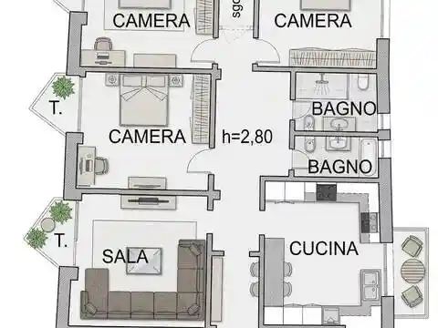 Appartamento in vendita a Udine
