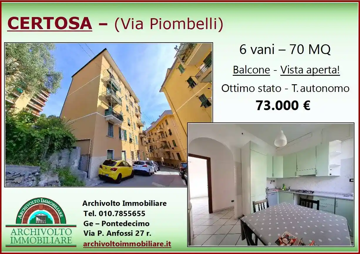 Appartamento in vendita a Genova