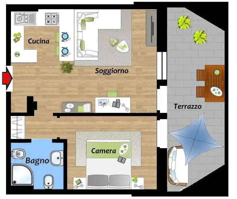 Appartamento in affitto a Milano