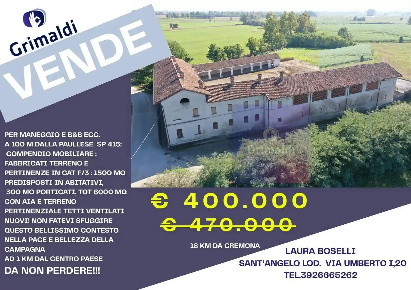 Palazzo - Edificio in vendita a Grumello Cremonese ed Uniti