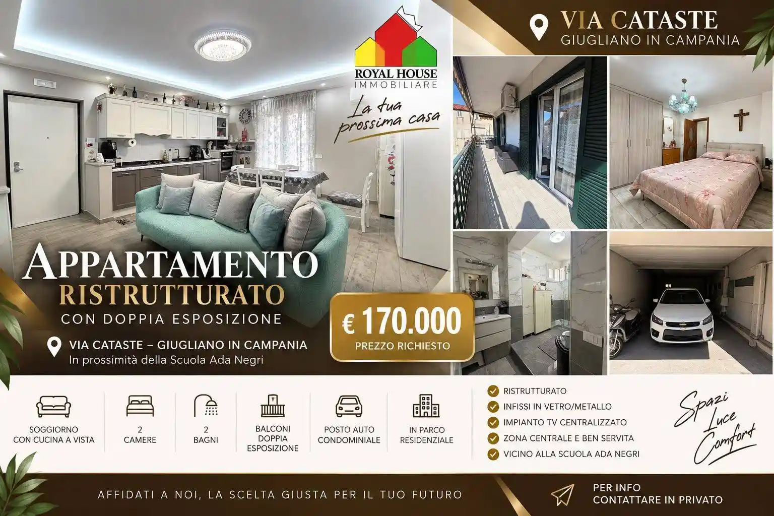 Appartamento in vendita a Giugliano in Campania
