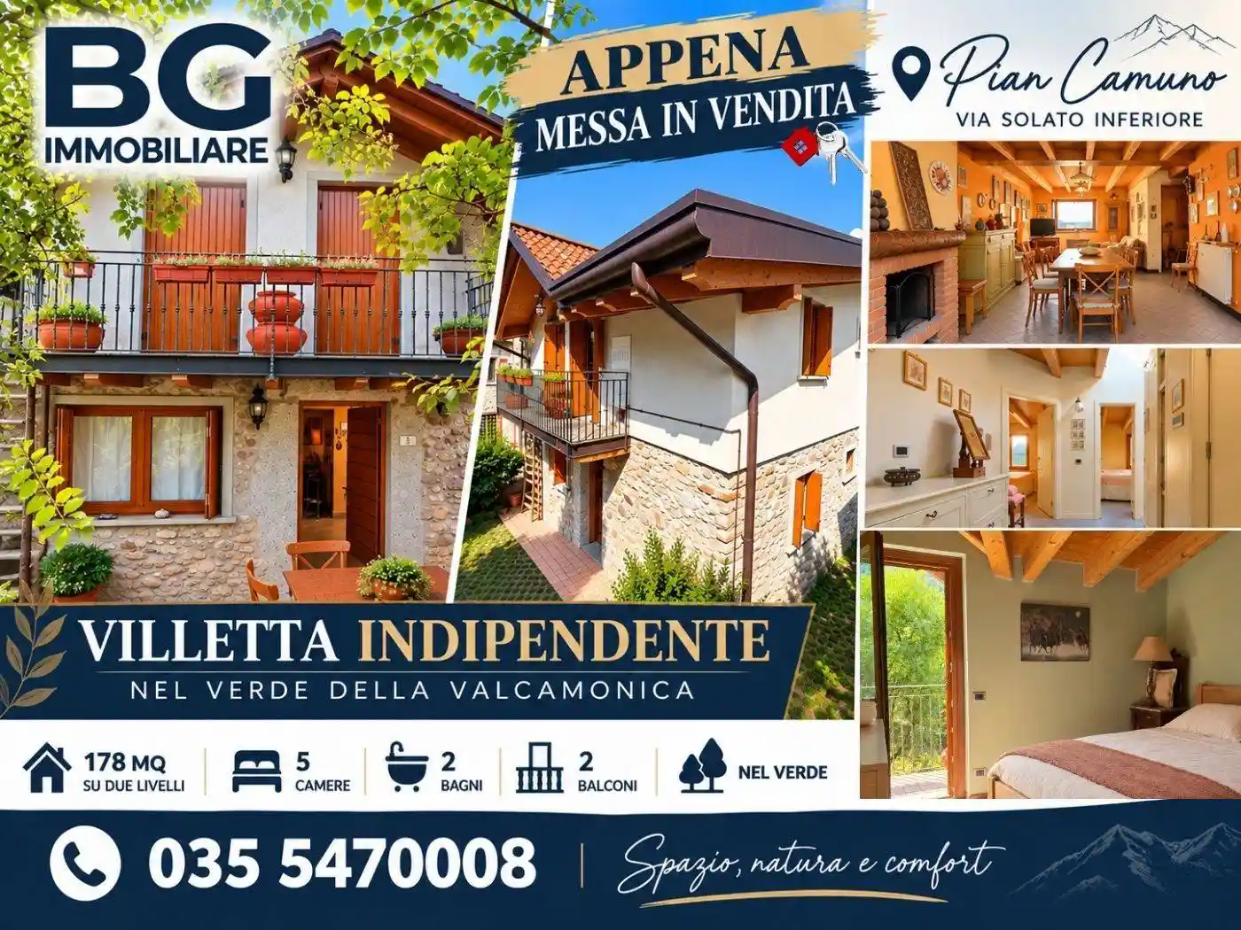Villa in vendita a Pian Camuno