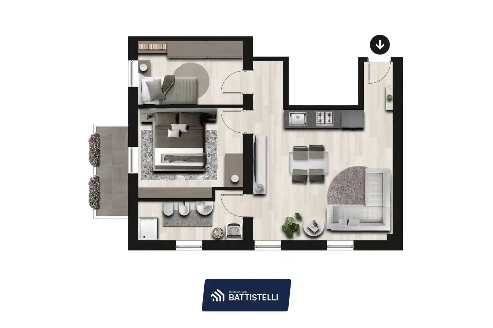 Appartamento in vendita a Bastia Umbra