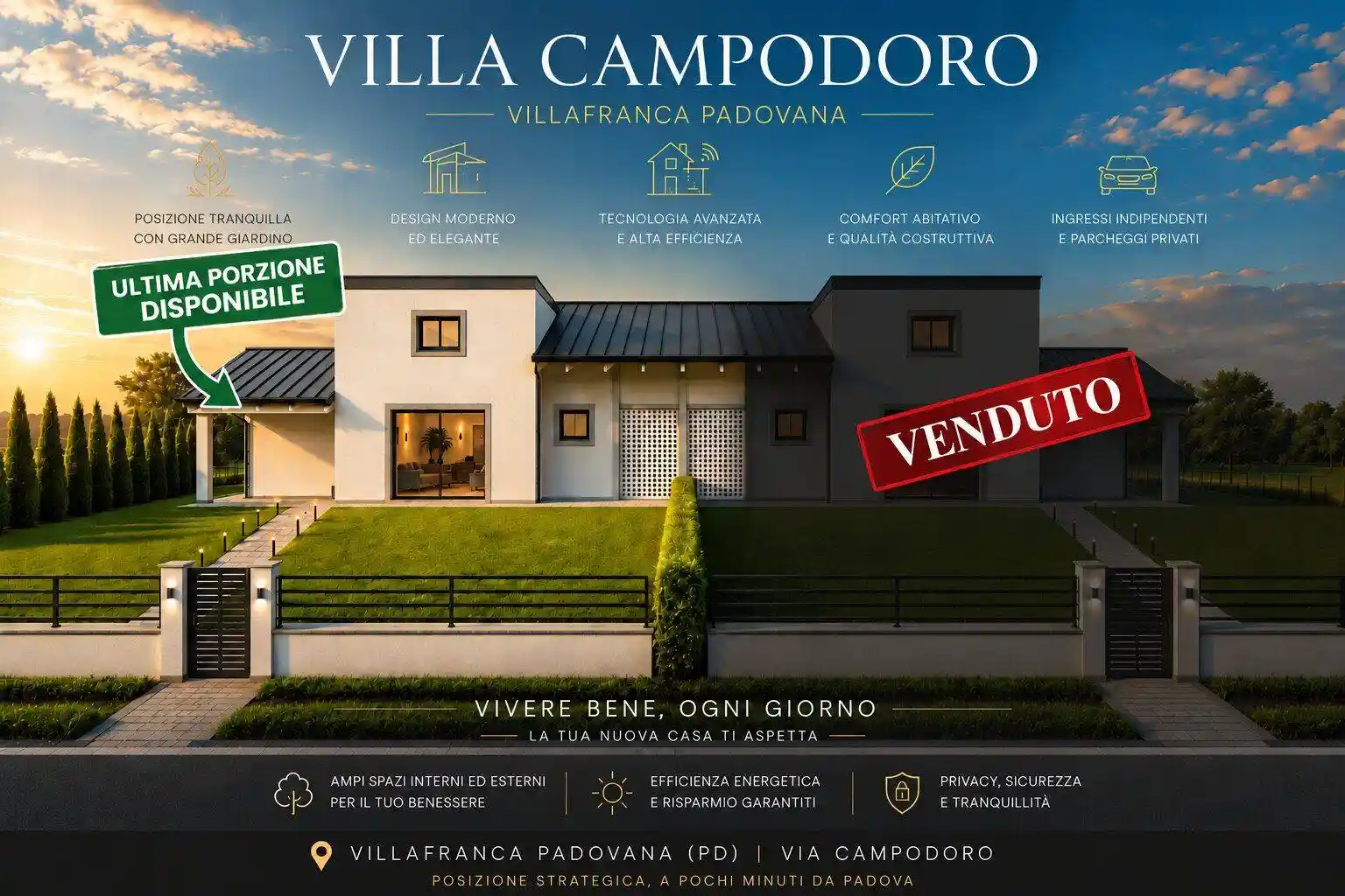 Villa in vendita a Villafranca Padovana