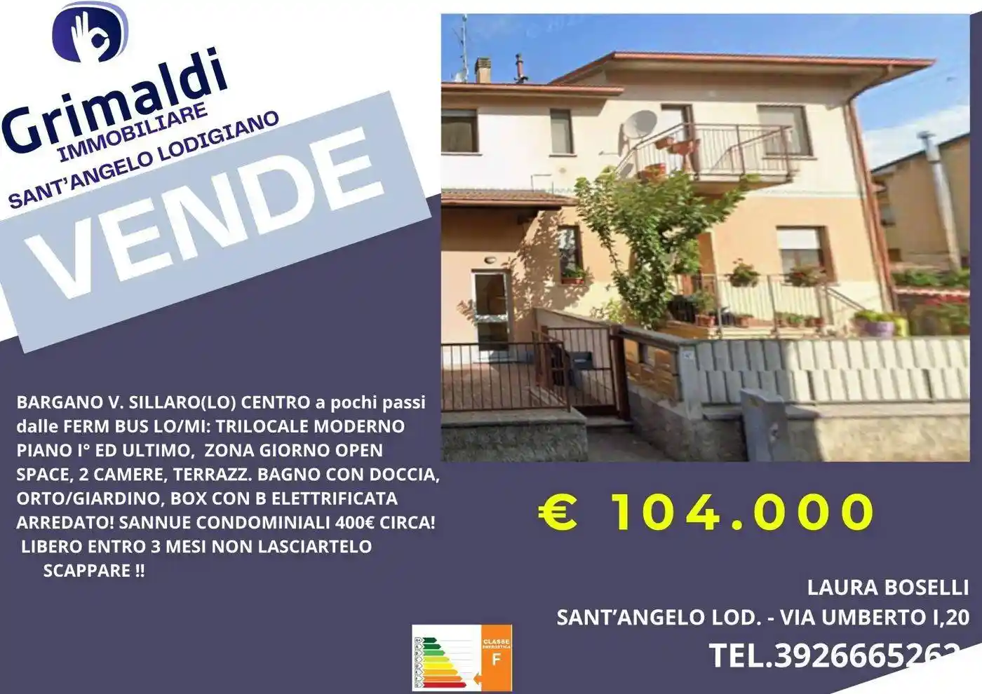 Appartamento in vendita a Villanova del Sillaro