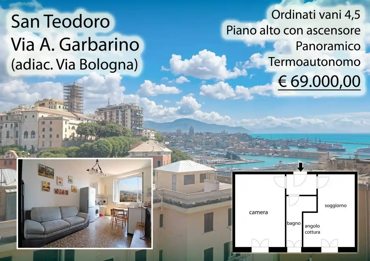 Appartamento in vendita a Genova