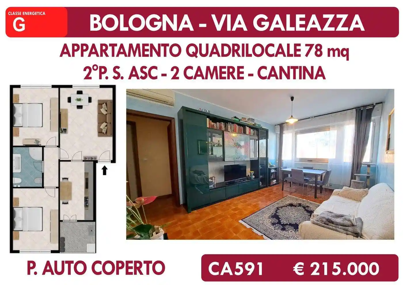 Appartamento in vendita a Bologna