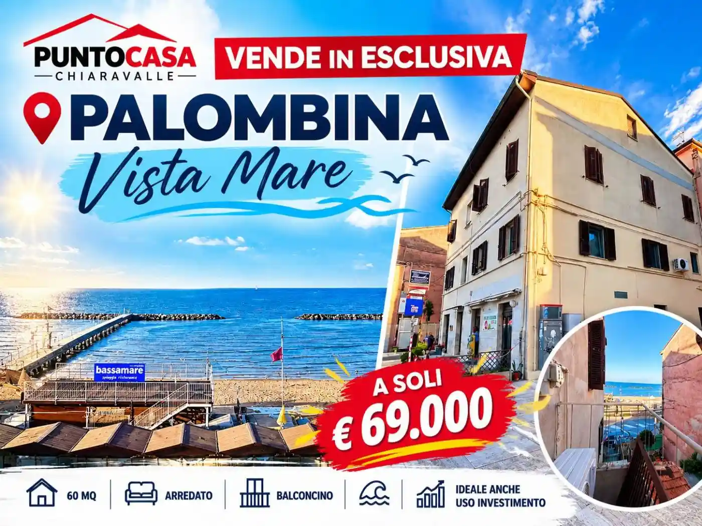 Appartamento in vendita a Falconara Marittima
