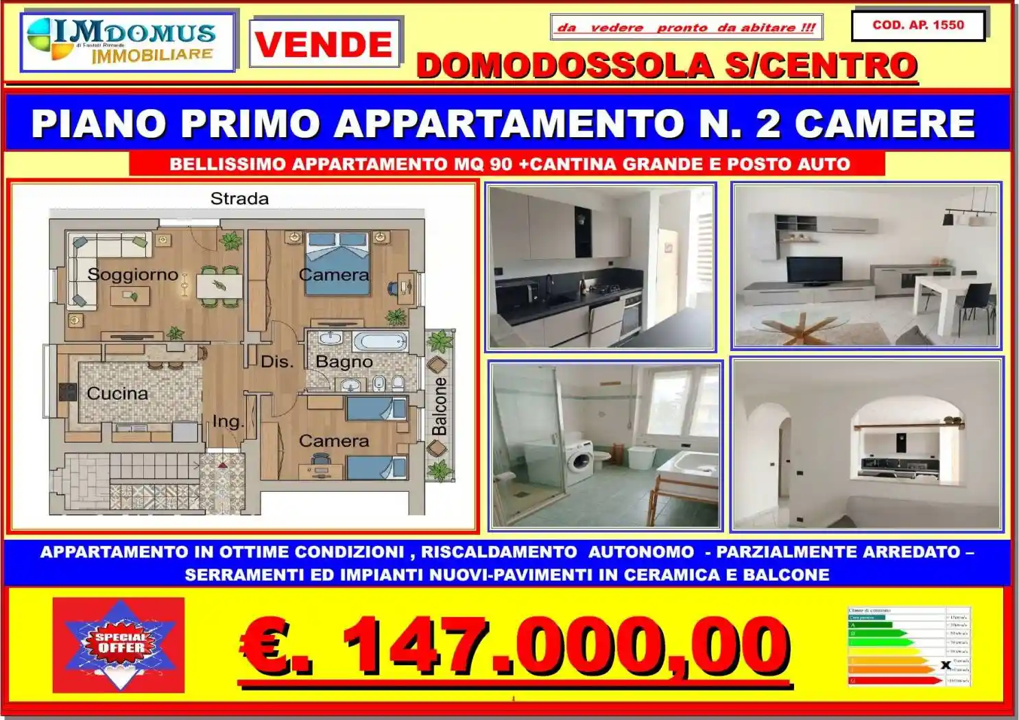 Appartamento in vendita a Domodossola