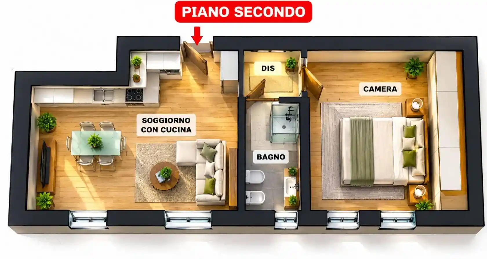 Appartamento in affitto a Montirone