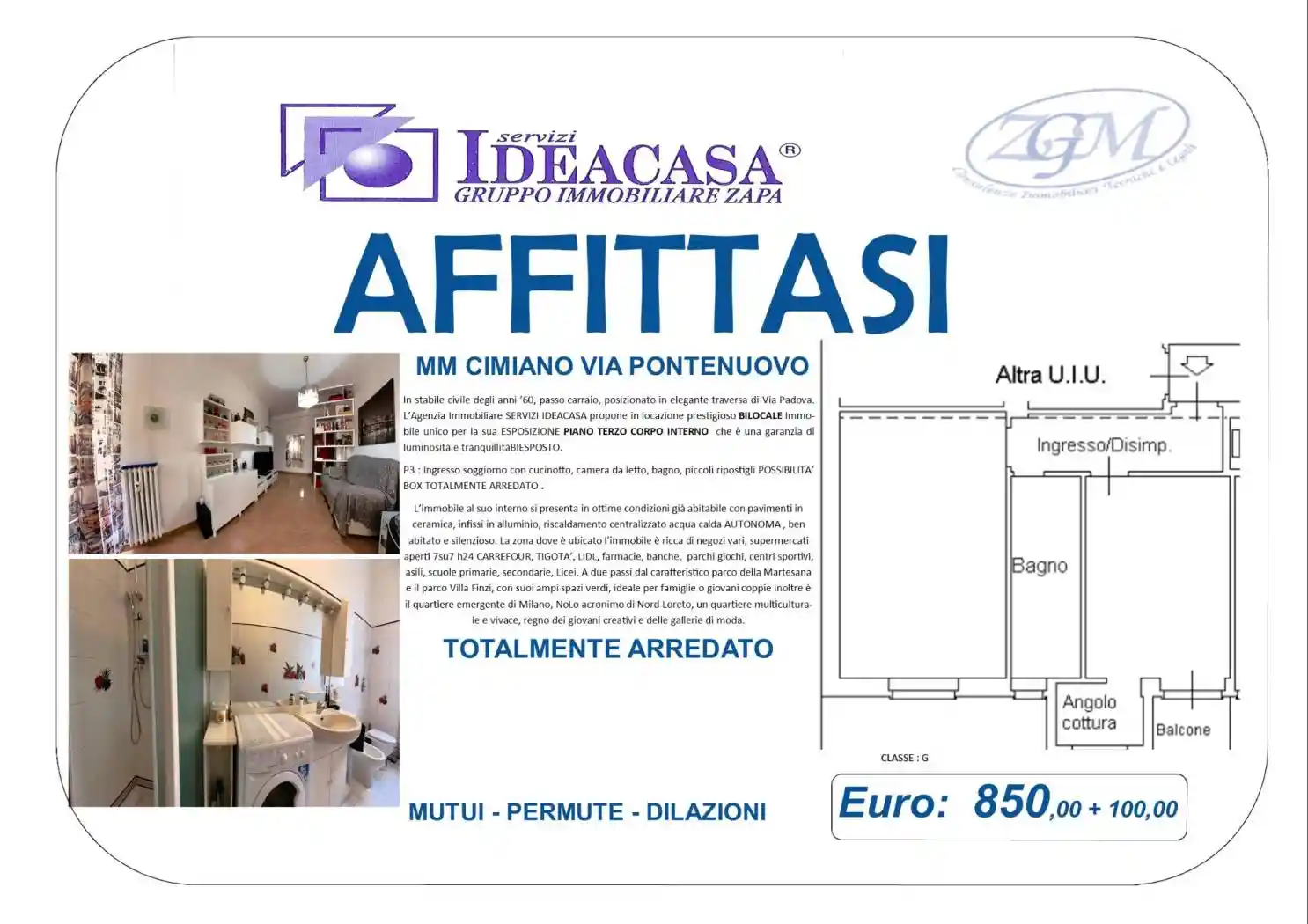 Appartamento in affitto a Milano