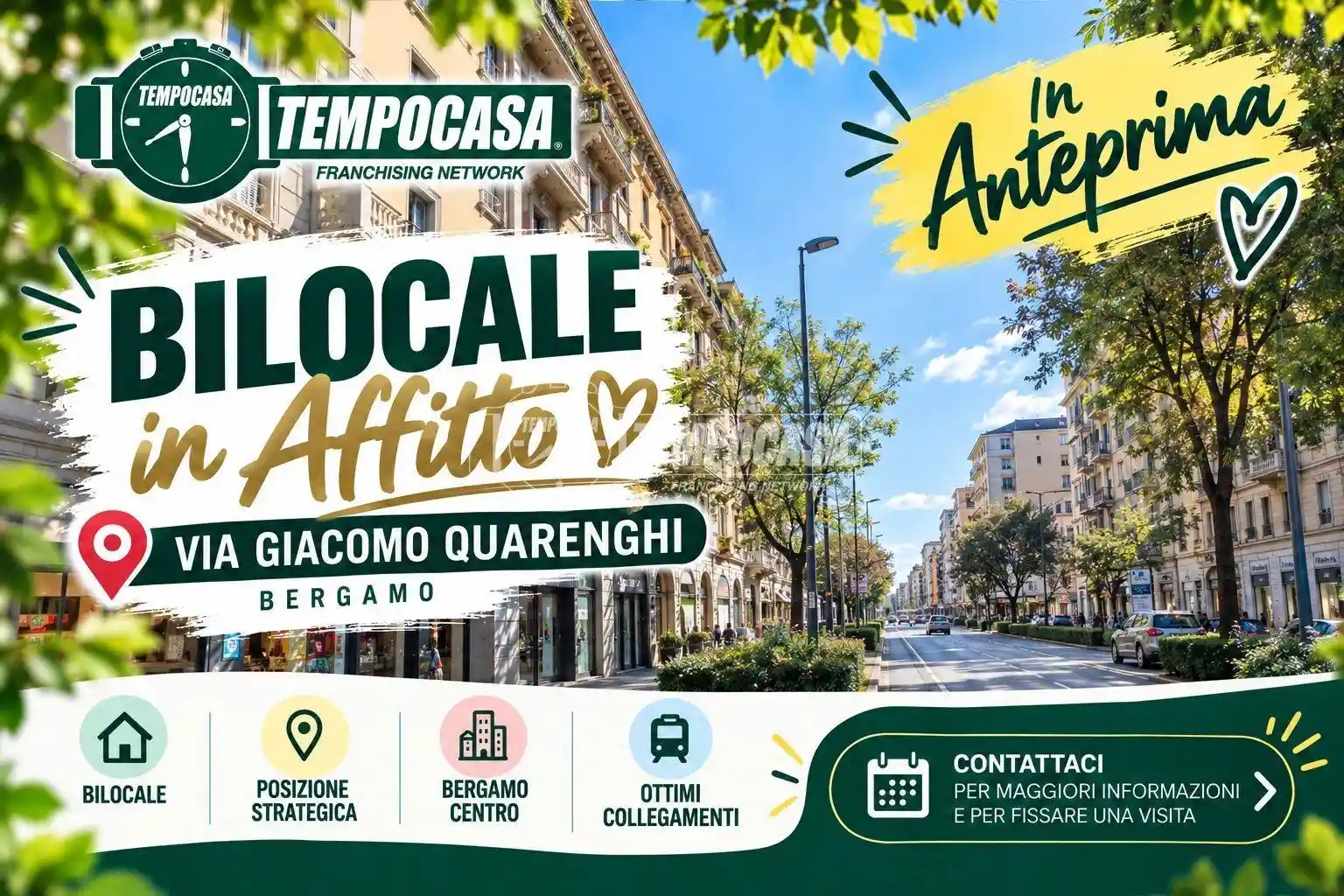 Appartamento in affitto a Bergamo