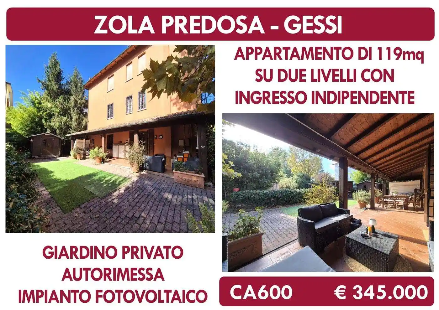 Appartamento in vendita a Zola Predosa