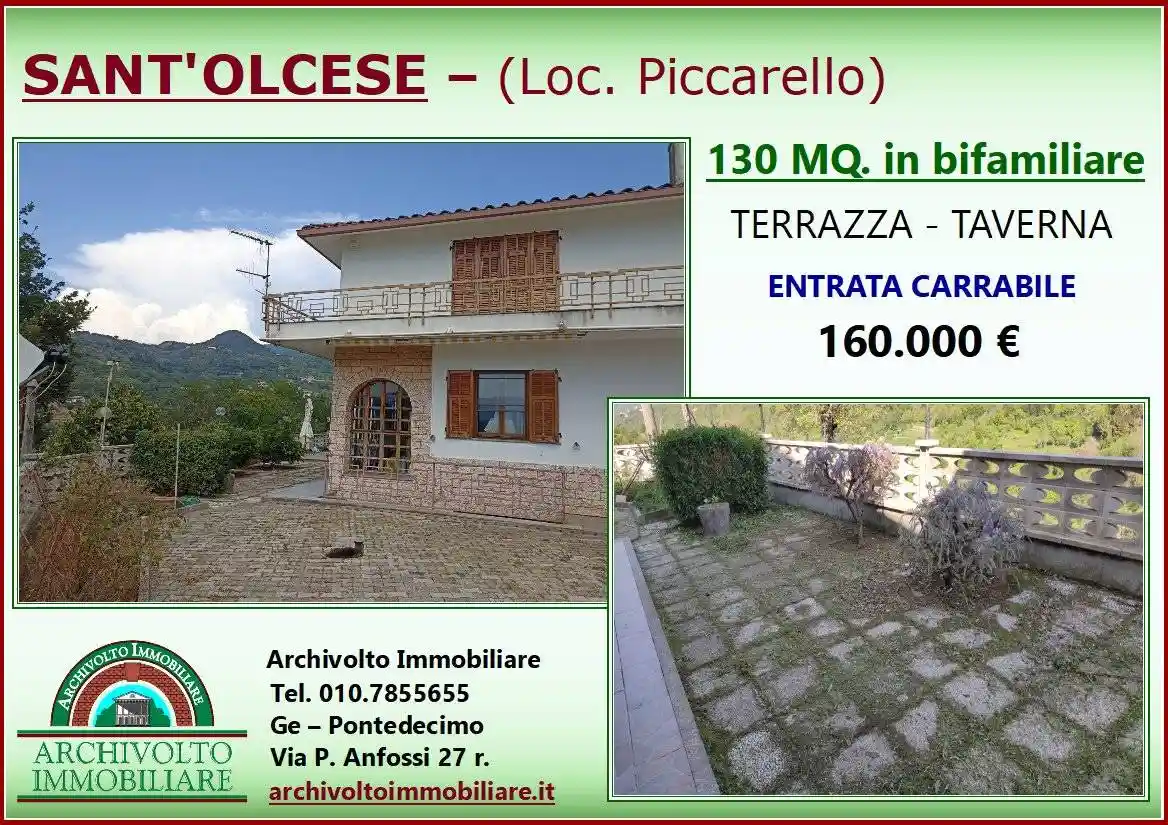Appartamento in vendita a Sant'Olcese