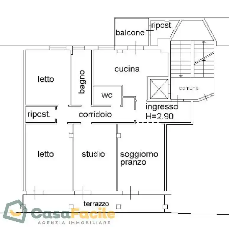 Appartamento in affitto a Cesena