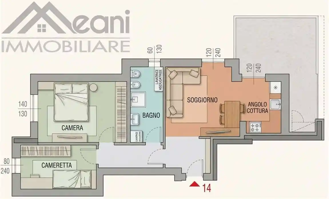 Appartamento in vendita a Siziano