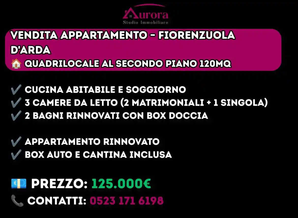 Appartamento in vendita a Fiorenzuola d'Arda