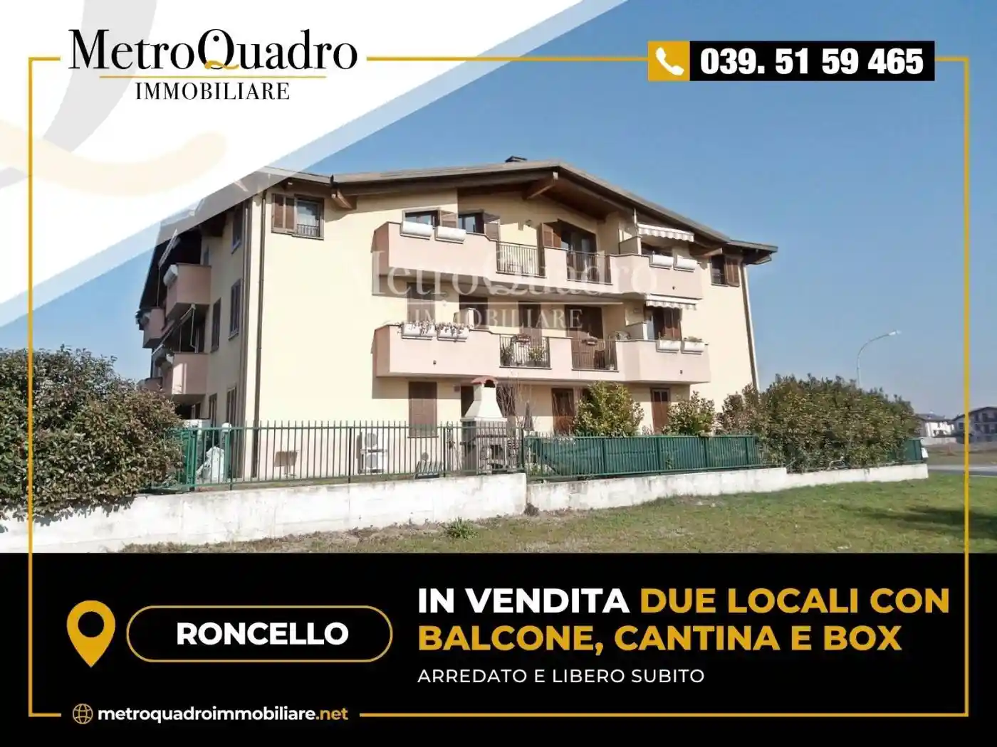 Appartamento in vendita a Roncello
