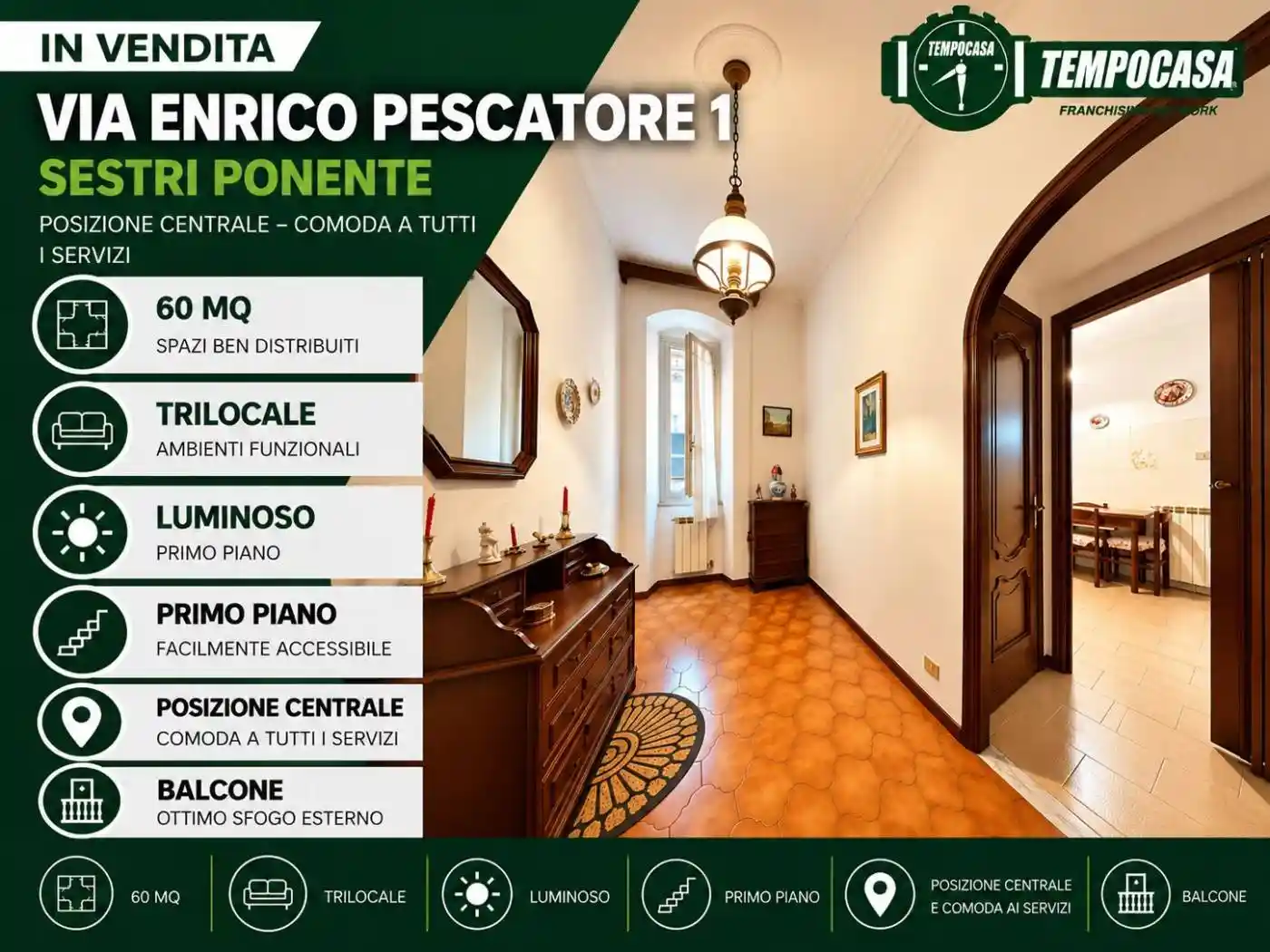 Appartamento in vendita a Genova