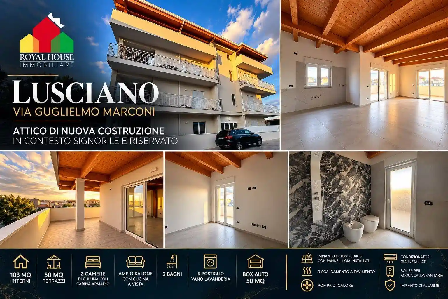 Attico - Mansarda in vendita a Lusciano