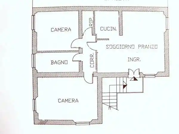 Appartamento via Giuseppe Garibaldi 10, Centro, Chiusi - foto 3