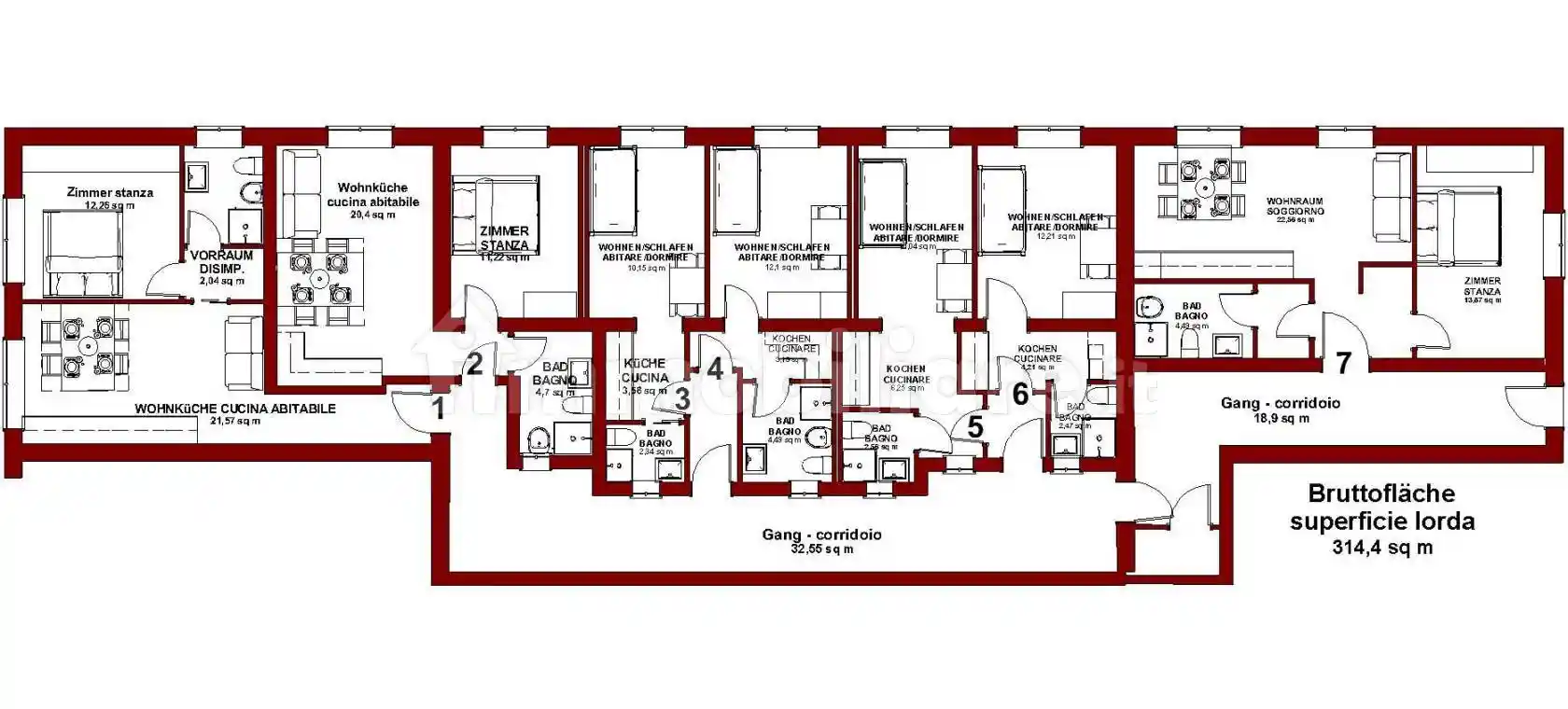 Appartamento in vendita a Bolzano