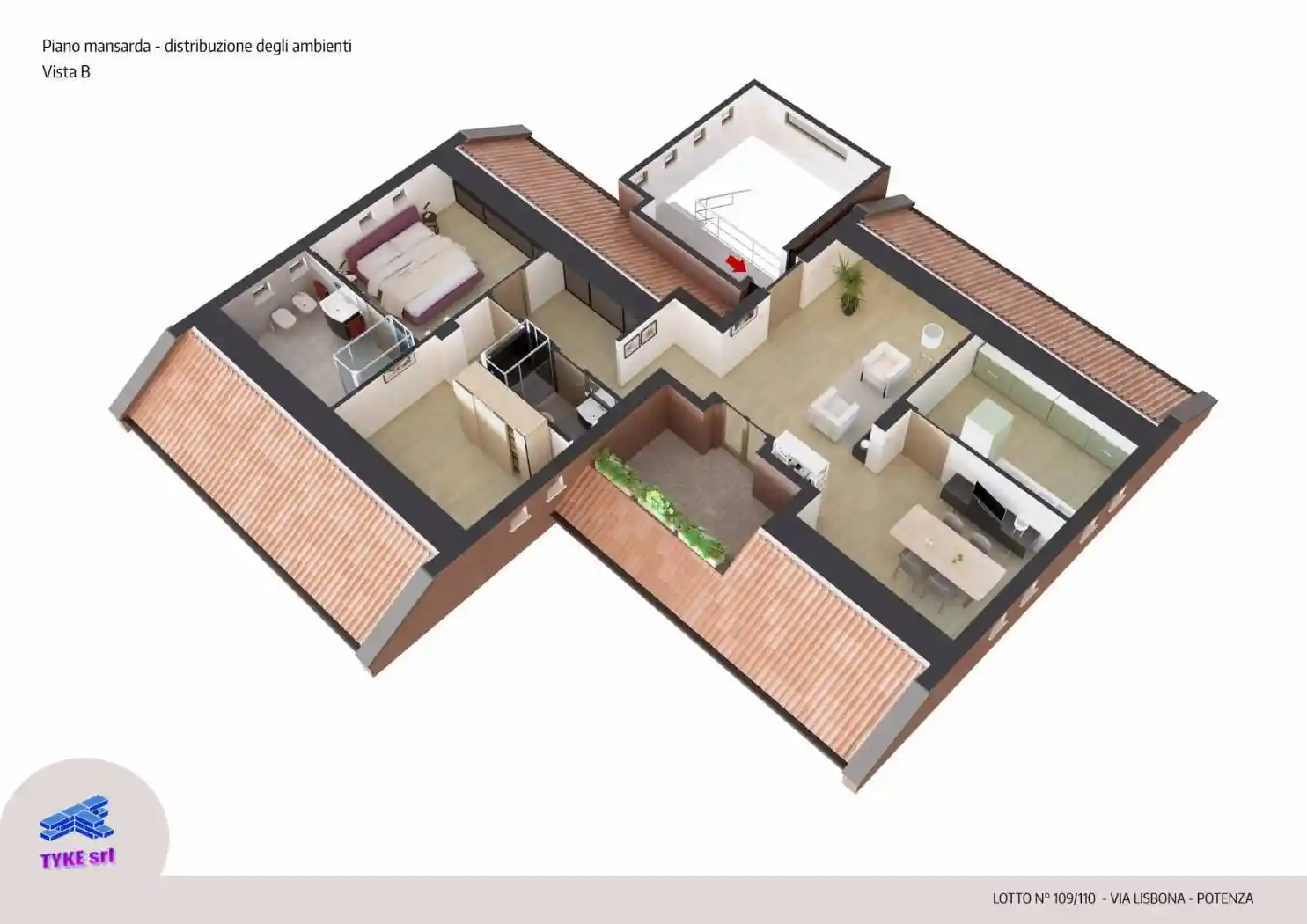 Trilocale via Lisbona, Centro, Potenza - foto 3