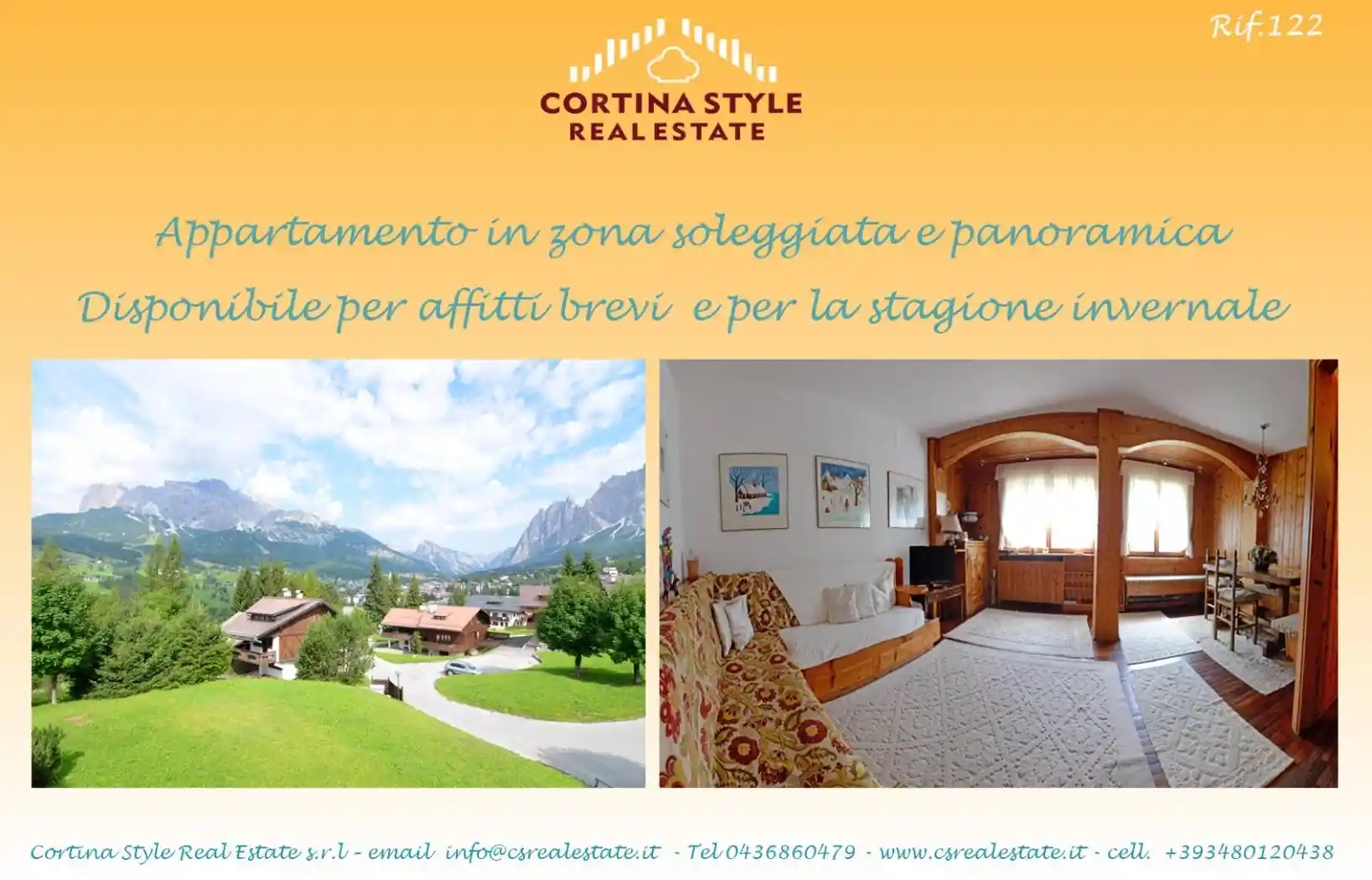 Appartamento in affitto a Cortina d'Ampezzo