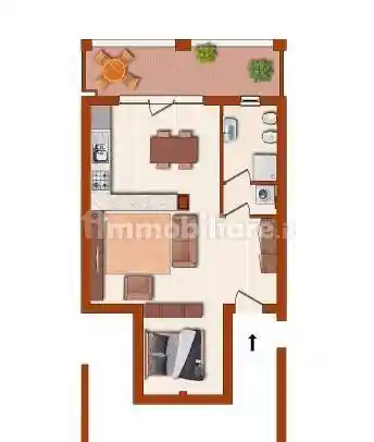 Monolocale via Cesare Aroldi 44/H, Centro, Viadana - foto 2