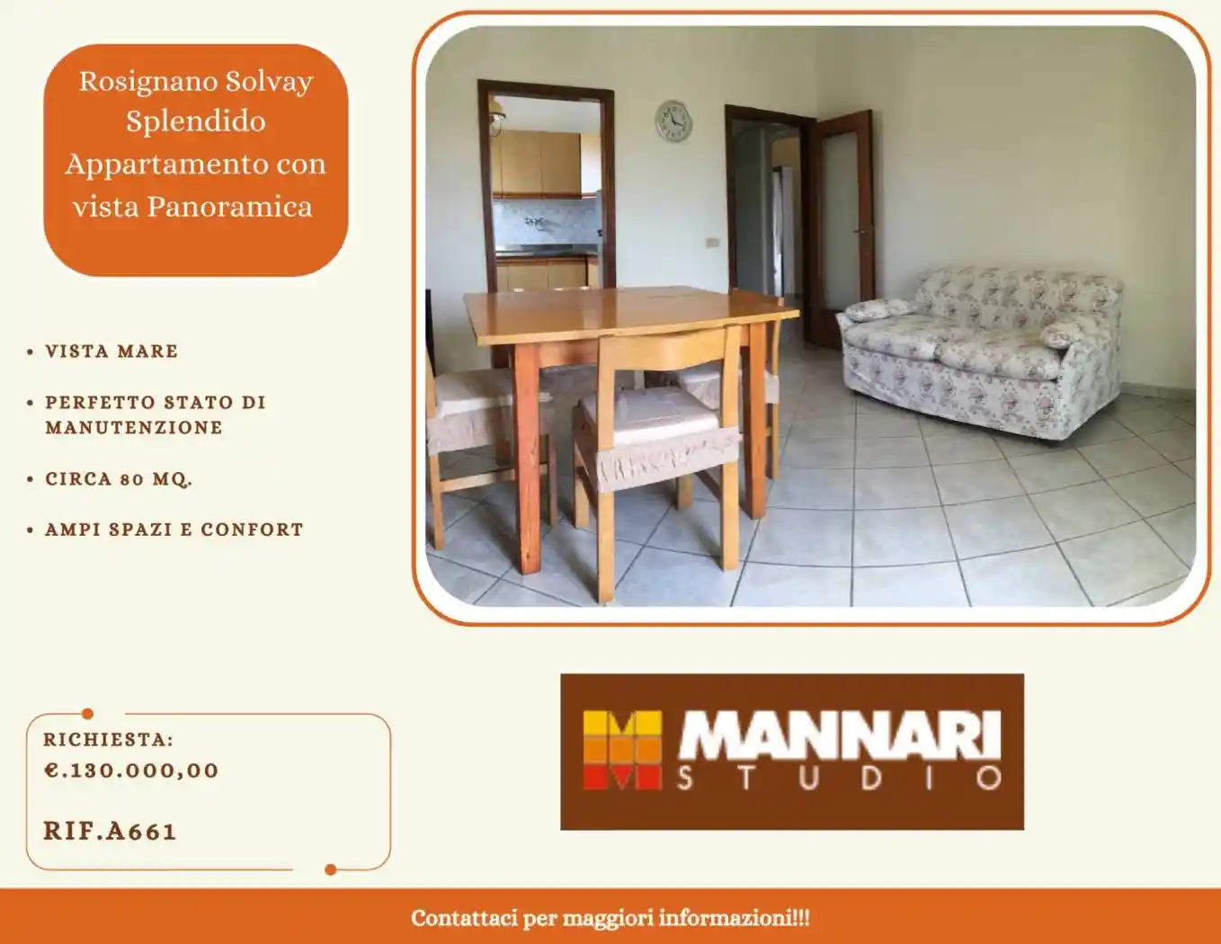 Appartamento in vendita a Rosignano Marittimo