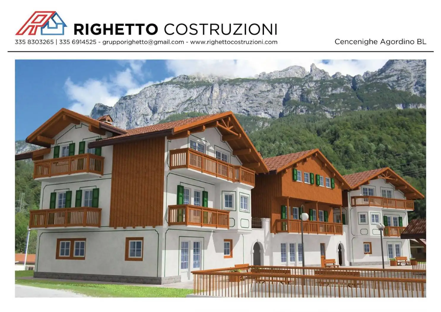 Appartamento in vendita a Cencenighe Agordino