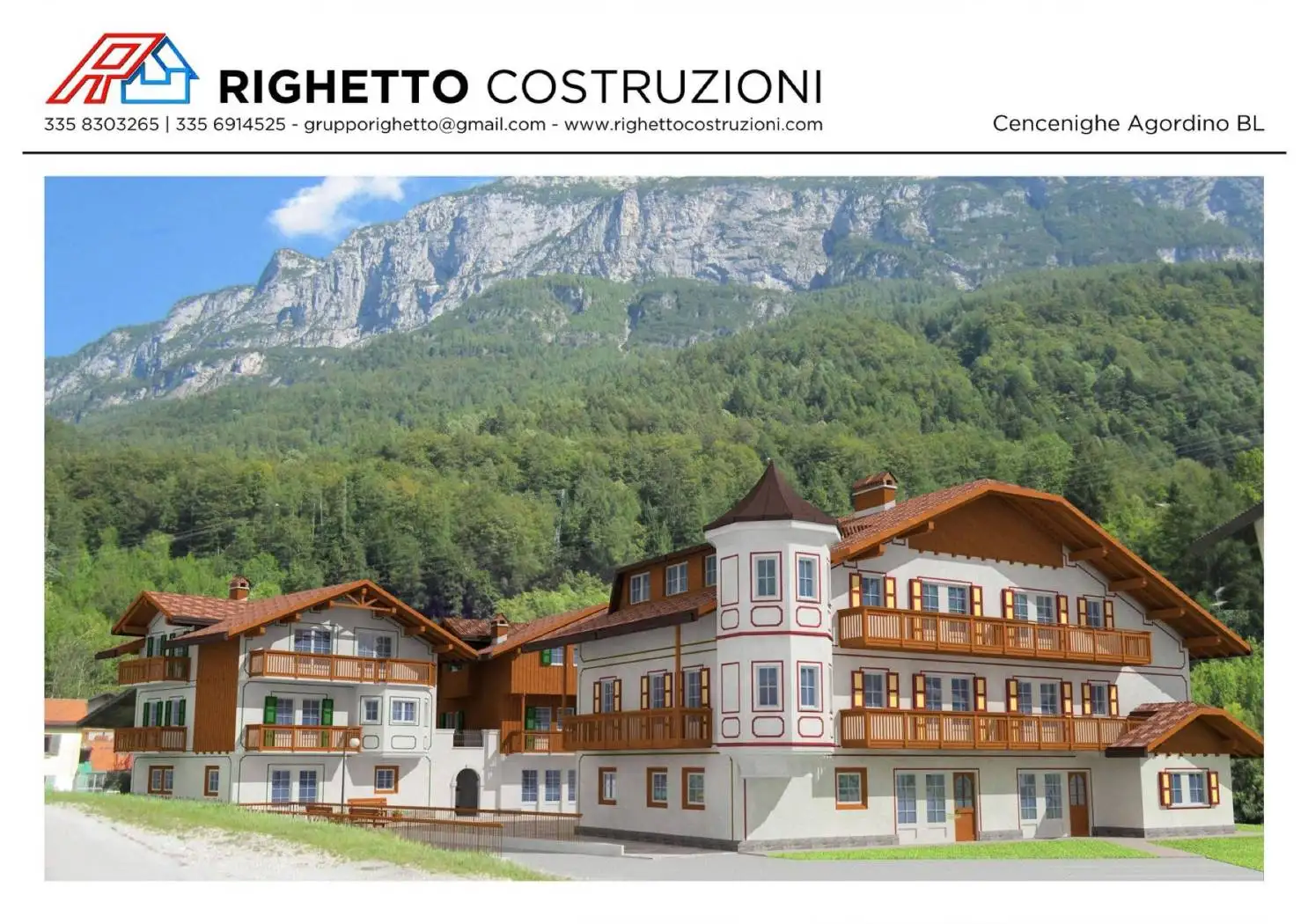 Trilocale via Attilio Tissi, Centro, Cencenighe Agordino - foto 2